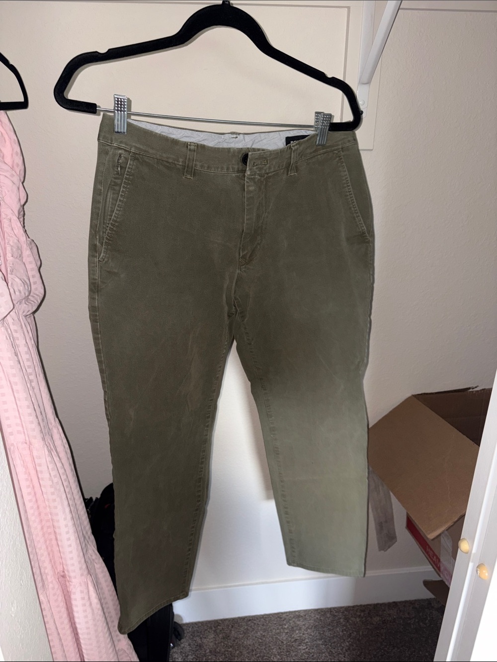 Bonobos Men's Olive Green Casual Chino Pants